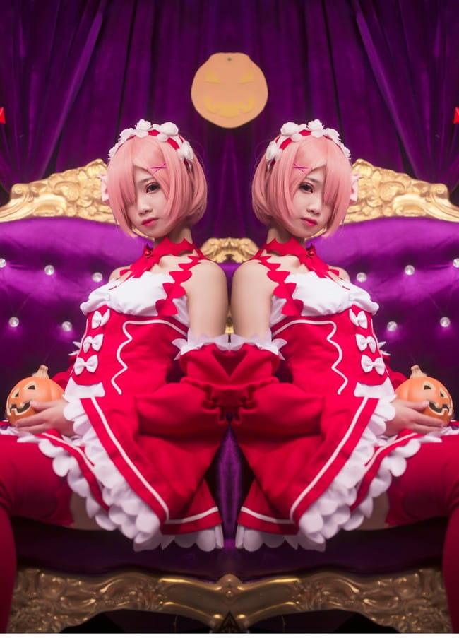 从零开始的异世界生活 蕾姆拉姆小恶魔 cosplay(1)