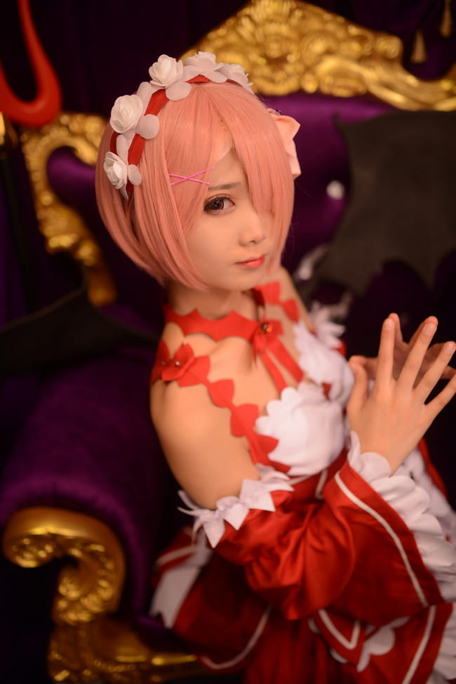 从零开始的异世界生活 蕾姆拉姆小恶魔 cosplay(1)