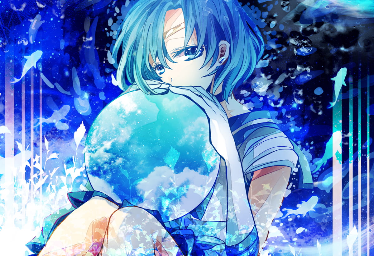 《美少女战士》水野亚美萌化手机主题