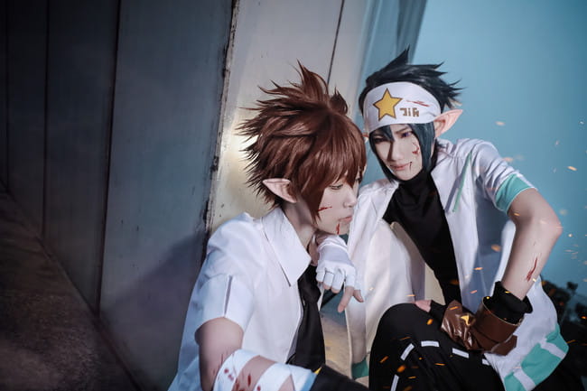 凹凸世界 雷狮x安迷修 cosplay