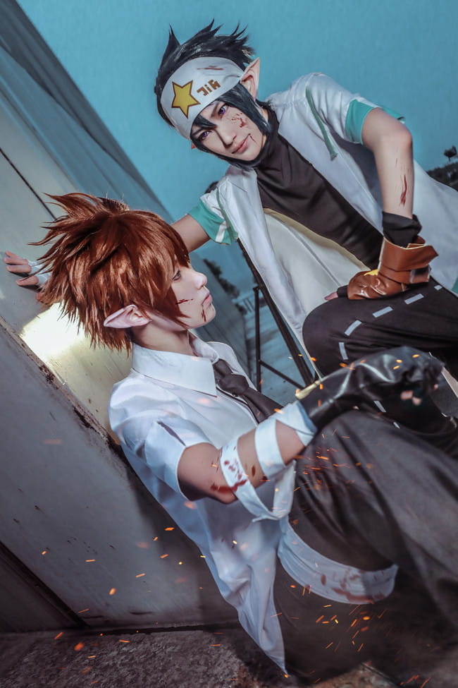 凹凸世界 雷狮x安迷修 cosplay