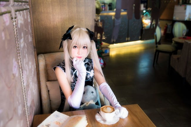 缘之空 穹妹黑旗袍 cosplay