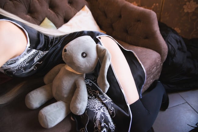 缘之空 穹妹黑旗袍 cosplay