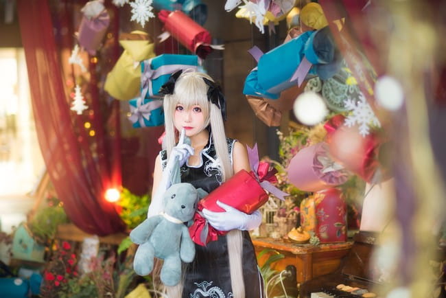 缘之空 穹妹黑旗袍 cosplay