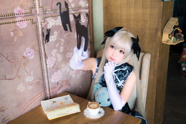 缘之空 穹妹黑旗袍 cosplay