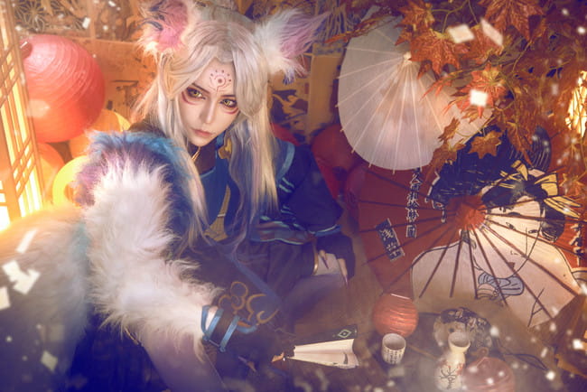 阴阳师 妖狐：爸爸，我是你的二突子呀 cosplay