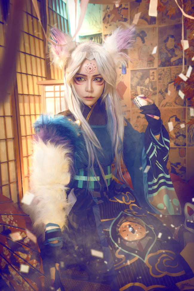 阴阳师 妖狐：爸爸，我是你的二突子呀 cosplay