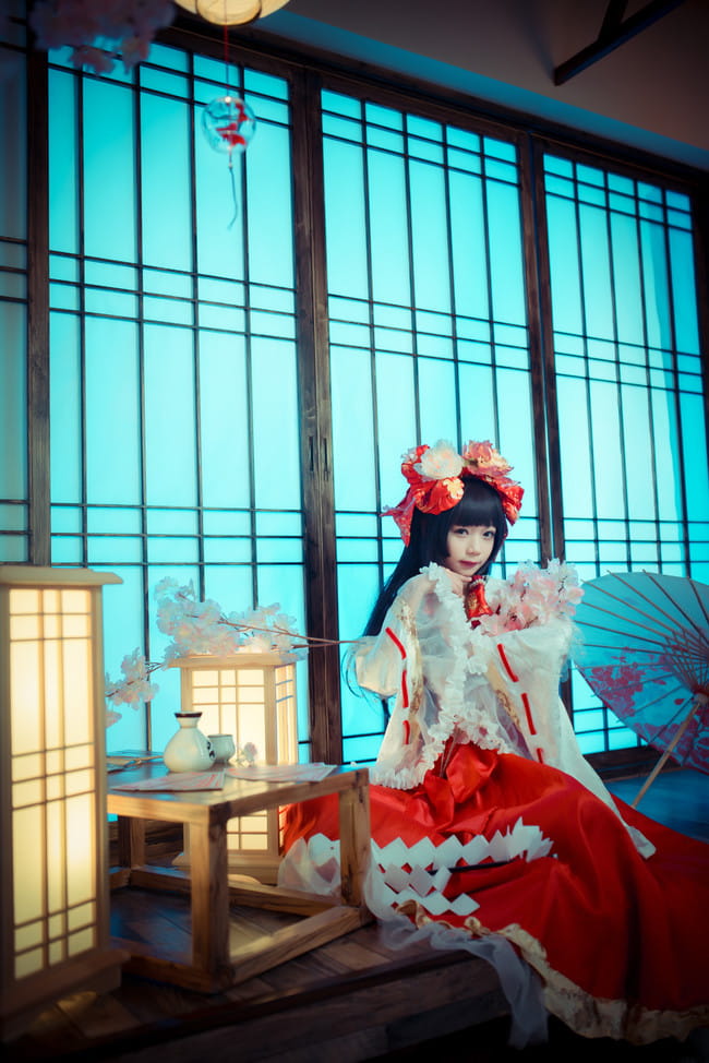 东方project 博丽灵梦二设 cosplay