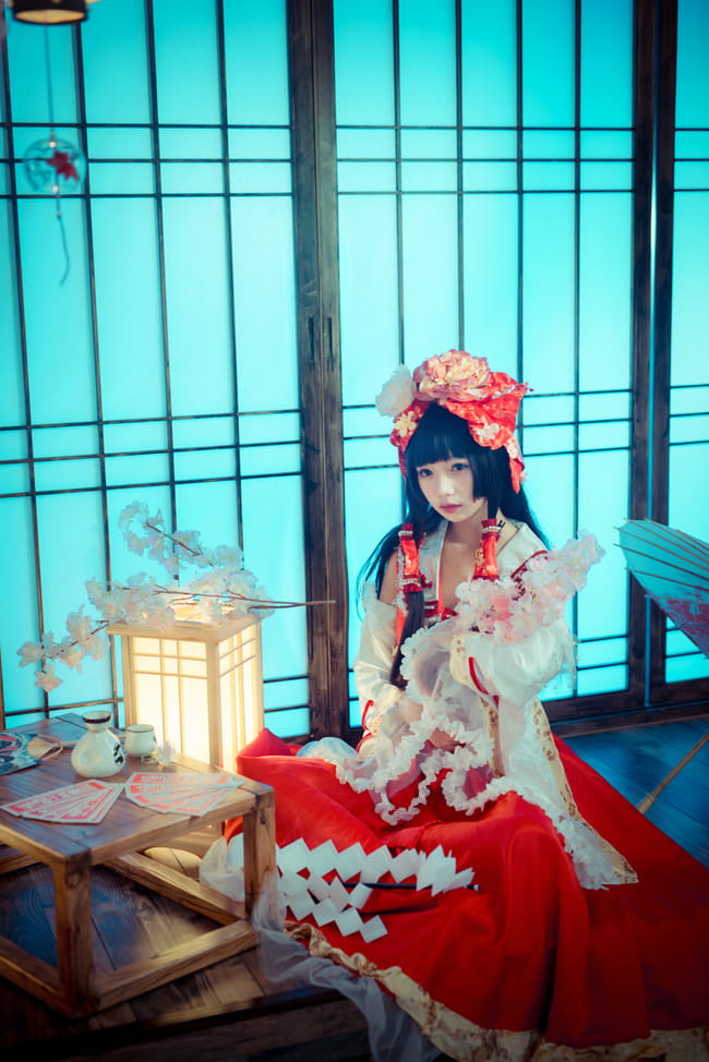 东方project 博丽灵梦二设 cosplay