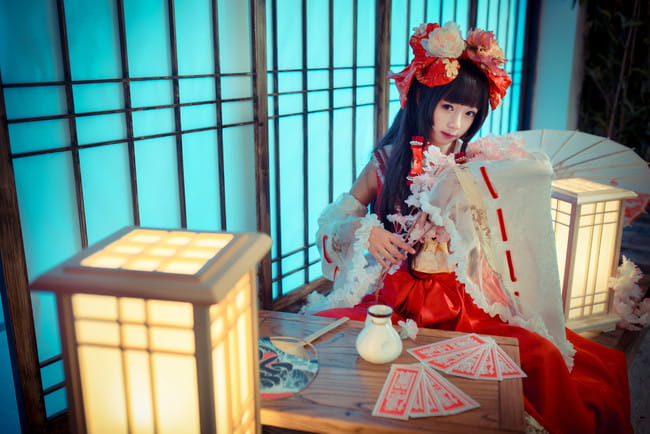 东方project 博丽灵梦二设 cosplay