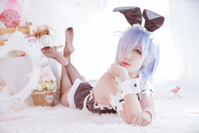 从零开始的异世界生活 雷姆兔女郎 cosplay