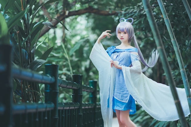 VOCALOID 洛天依 古风 双马尾 cosplay