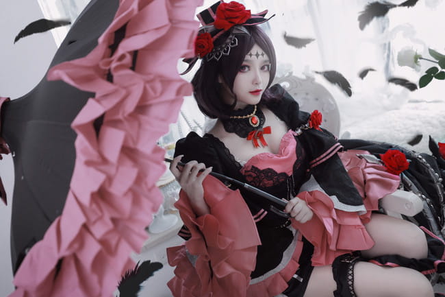 王者荣耀 露娜 哥特 cosplay