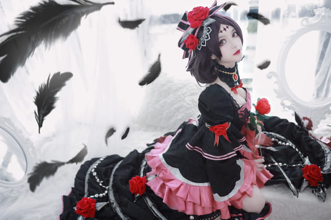 王者荣耀 露娜 哥特 cosplay