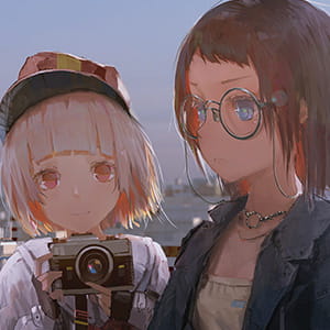 一个人的心跳 再快也不喧闹  二次元女生头像