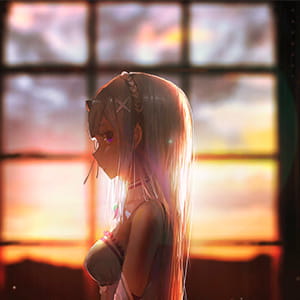 一个人的心跳 再快也不喧闹  二次元女生头像