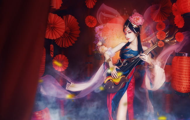 王者荣耀杨玉环霓裳曲 cosplay
