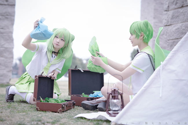 旅行青蛙 蛙boy 蛙girl cosplay