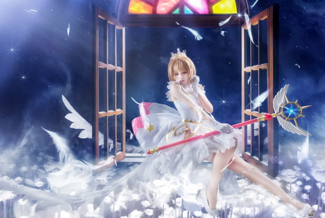 魔卡少女樱透明卡牌OP cosplay