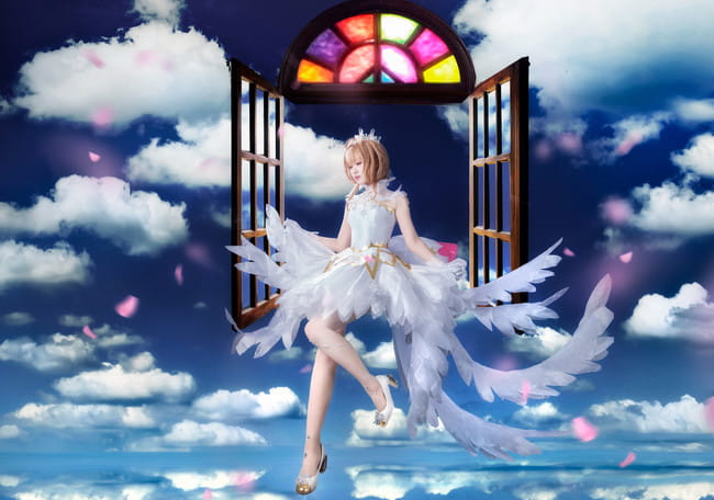 魔卡少女樱透明卡牌OP cosplay