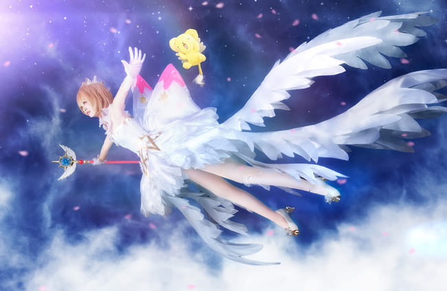 魔卡少女樱透明卡牌OP cosplay