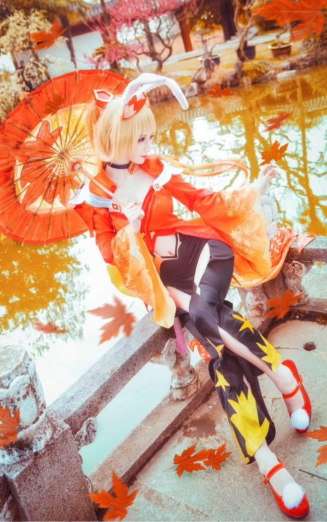 【王者荣耀】公孙离的紅葉愛唄 cosplay