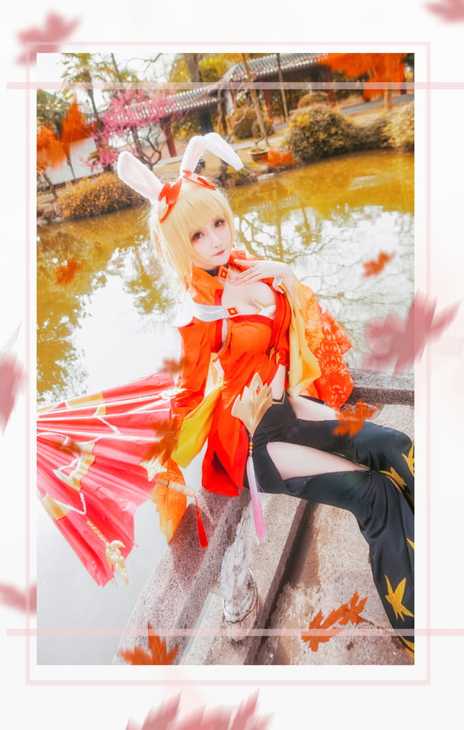 【王者荣耀】公孙离的紅葉愛唄 cosplay