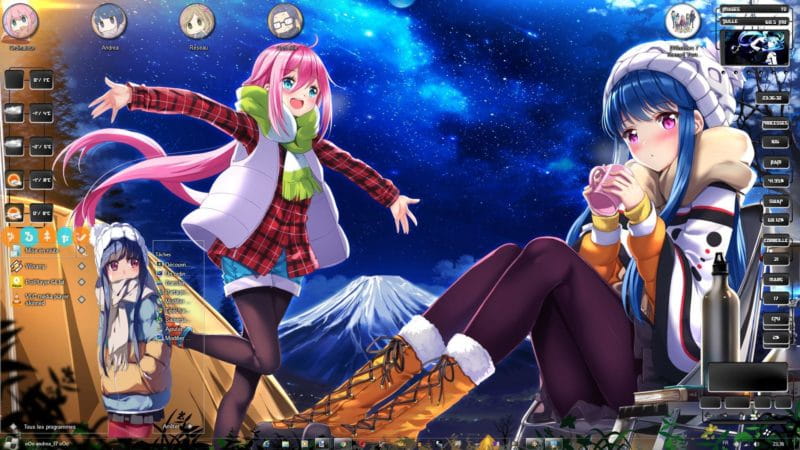 【win7主题】摇曳露营 萌化电脑主题