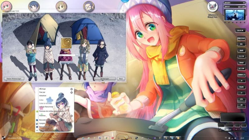 【win7主题】摇曳露营 萌化电脑主题