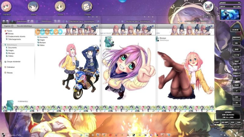 【win7主题】摇曳露营 萌化电脑主题