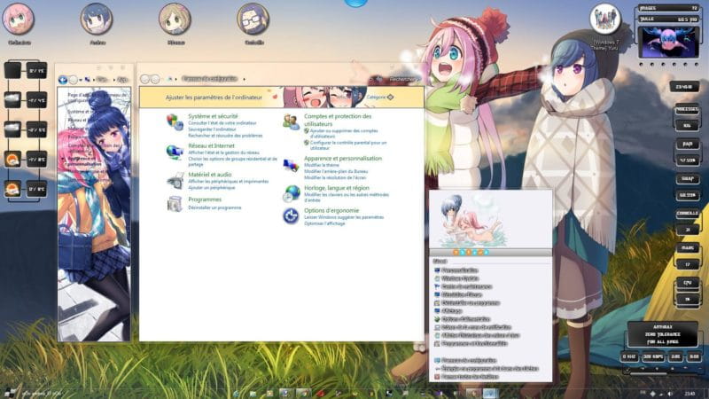 【win7主题】摇曳露营 萌化电脑主题