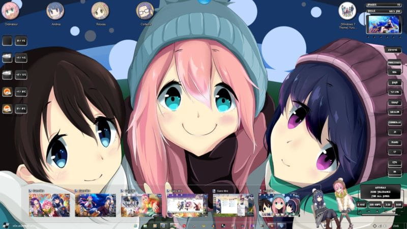 【win7主题】摇曳露营 萌化电脑主题