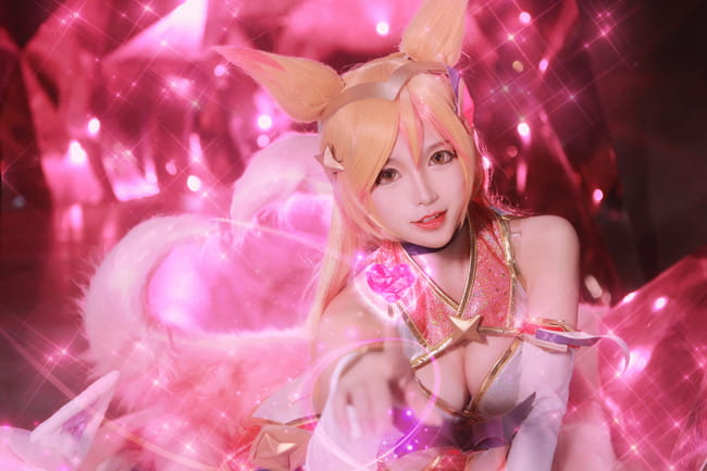 英雄联盟 阿狸 星之守护者 九尾妖狐阿狸 cosplay