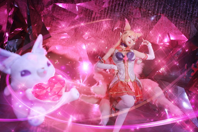 英雄联盟 阿狸 星之守护者 九尾妖狐阿狸 cosplay