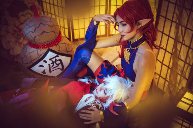 阴阳师 茨木童子 酒吞童子 cosplay