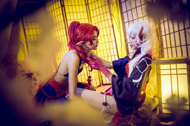 阴阳师 茨木童子 酒吞童子 cosplay