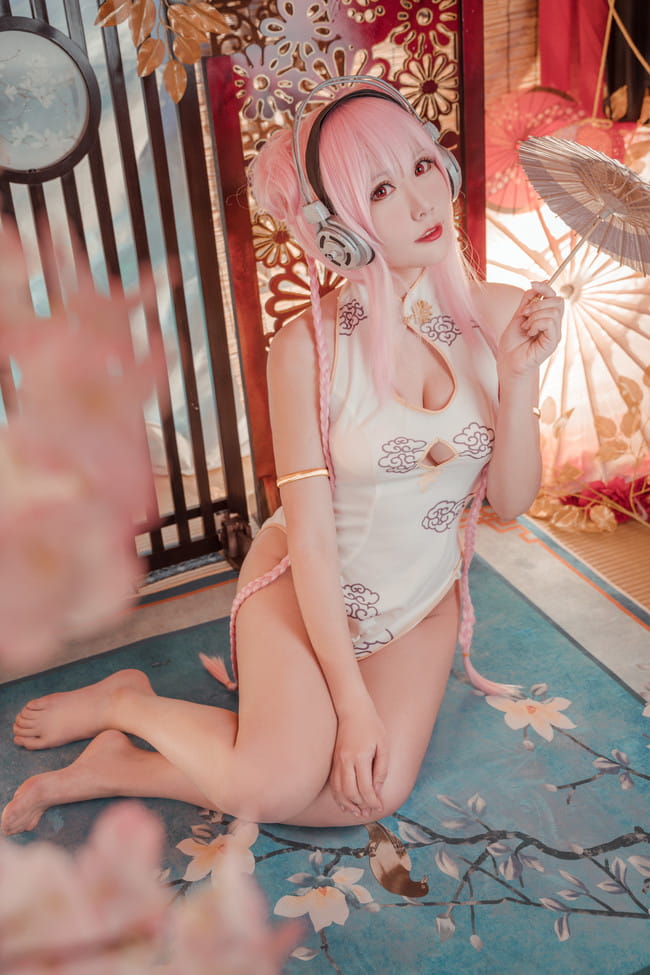 索尼子旗袍 足控福利 cosplay