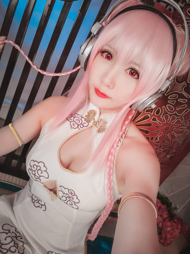 索尼子旗袍 足控福利 cosplay