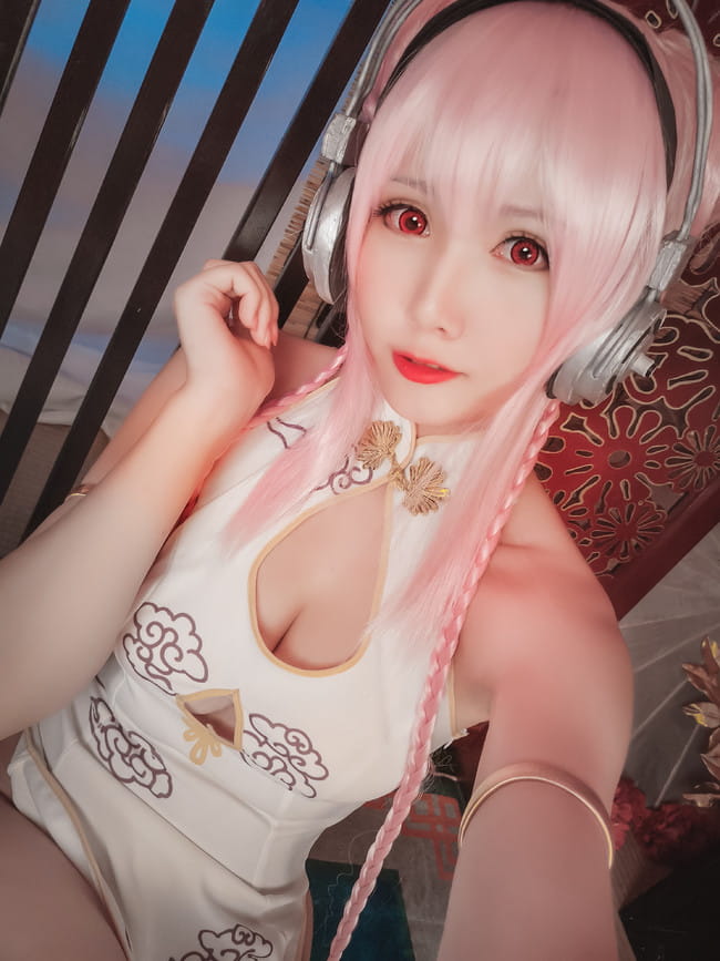 索尼子旗袍 足控福利 cosplay