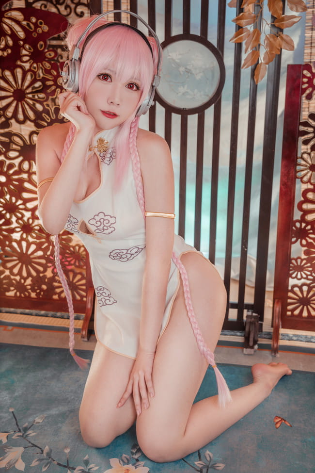 索尼子旗袍 足控福利 cosplay