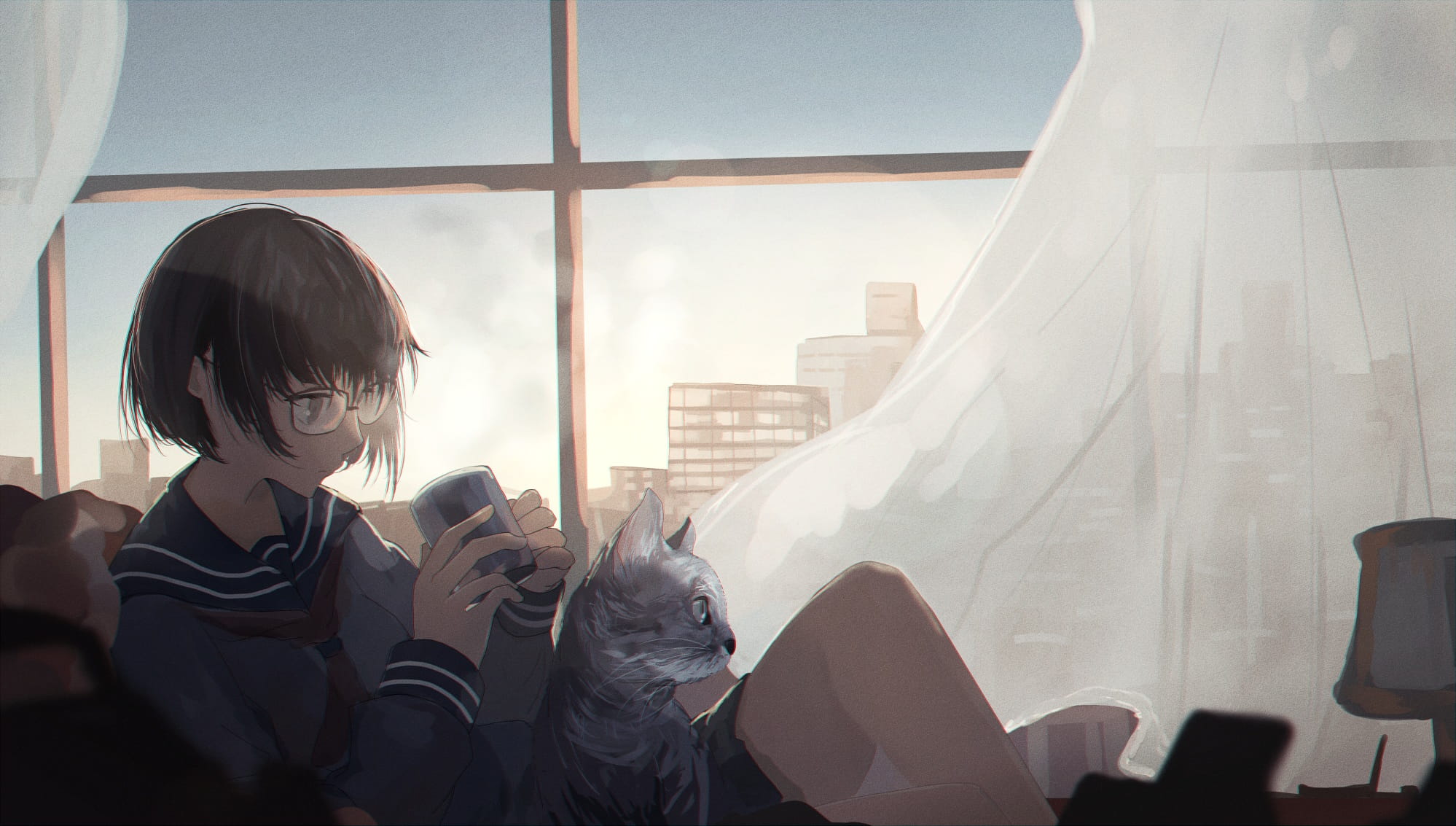 一个像夏天一个像秋天 动漫壁纸20180330期(1)