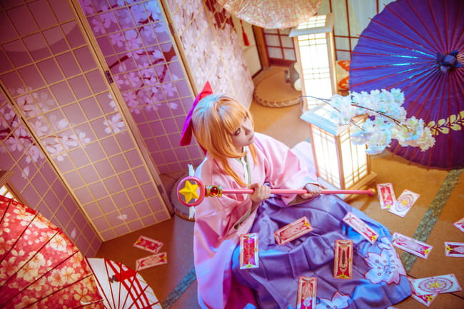 木之本樱 赏樱 生日贺片 cosplay