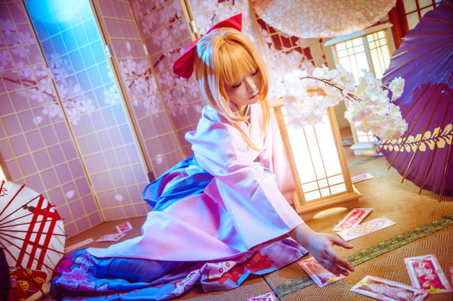 木之本樱 赏樱 生日贺片 cosplay