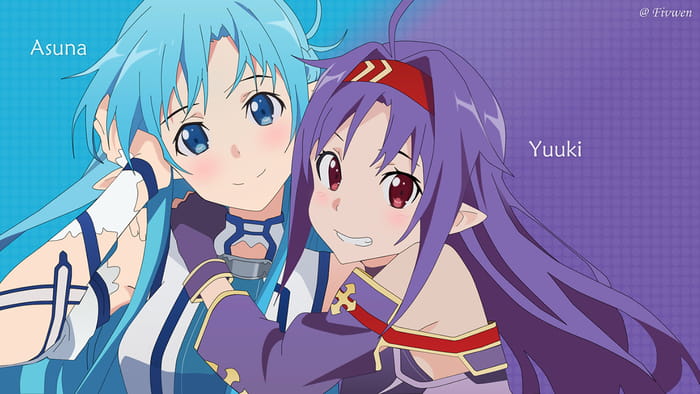 刀剑神域 绀野木棉季 萌化Win7主题