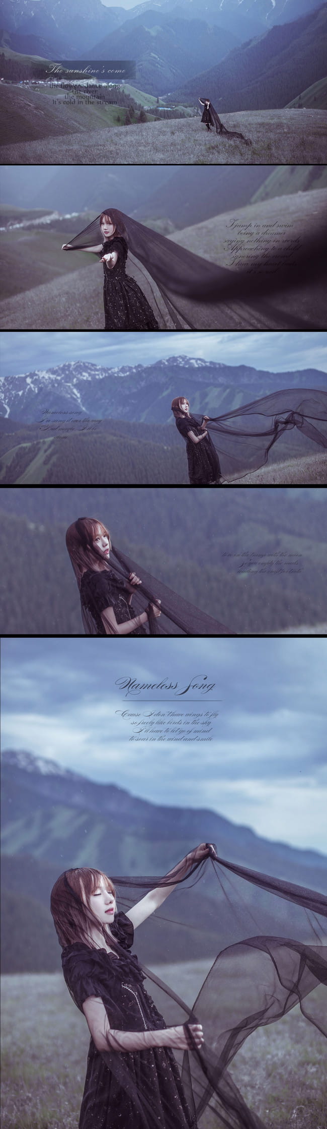 lolita 黑与白 光明与黑暗 cosplay