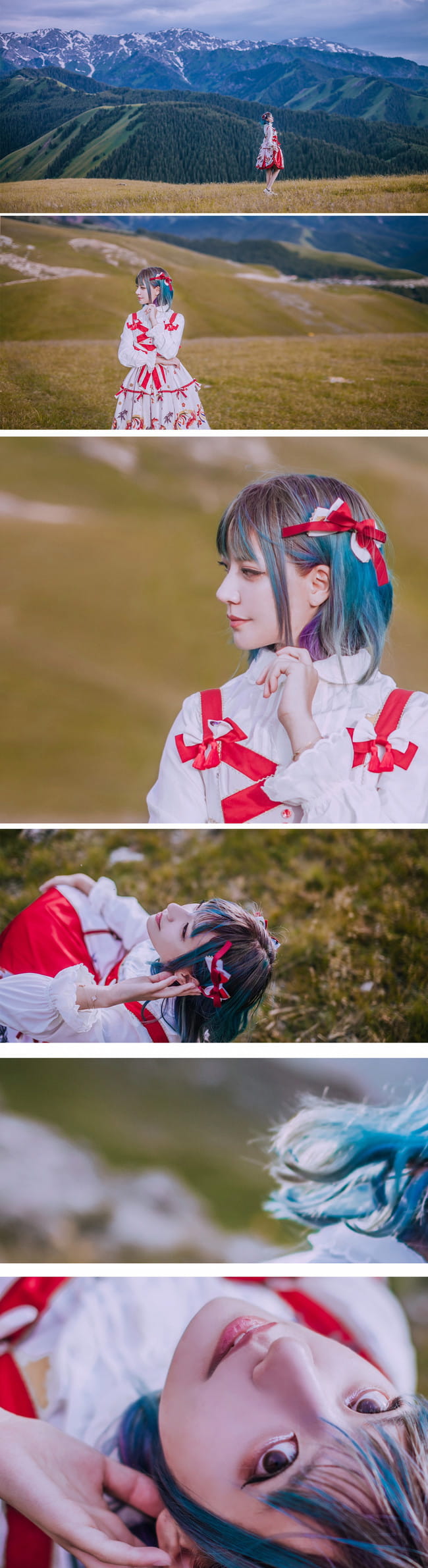 lolita 黑与白 光明与黑暗 cosplay