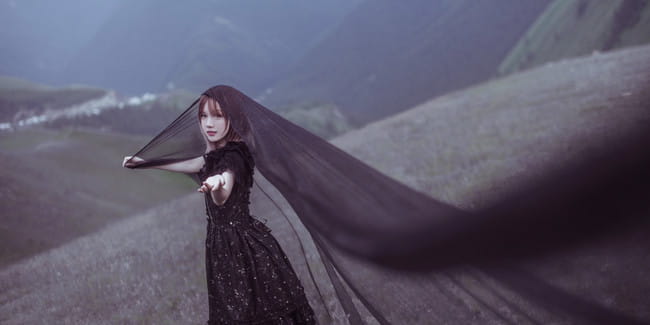 lolita 黑与白 光明与黑暗 cosplay