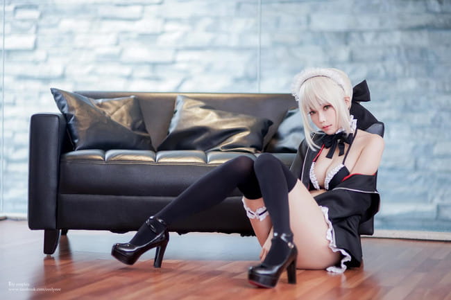阿尔托利亚Alte 女仆泳装 cosplay