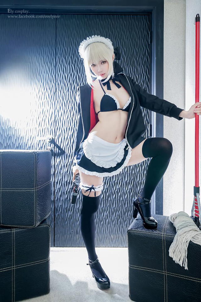 阿尔托利亚Alte 女仆泳装 cosplay