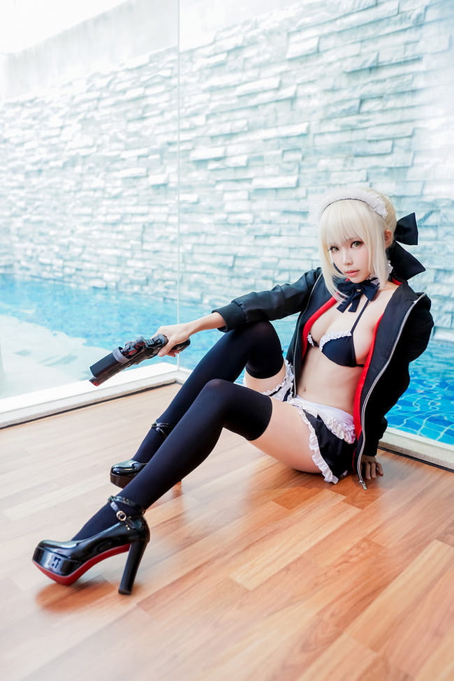 阿尔托利亚Alte 女仆泳装 cosplay
